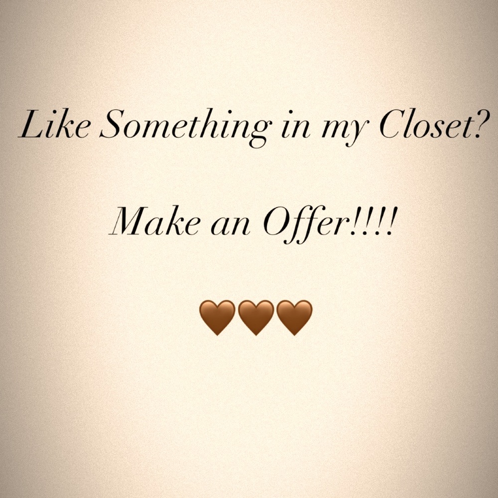 All reasonable offers will be accepted!!